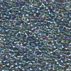 8/0 Miyuki Seed Beads - 25g Bag – Seafoam Lined Crystal AB - Colour 263