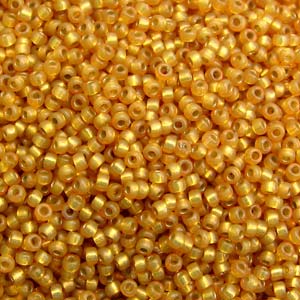 8/0 Miyuki Seed Beads - 25g Bag – Duracoat S/L Maize - Colour 4231