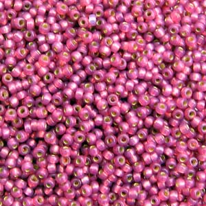 11/0 Miyuki Seed Beads - 25g Bag – Duracoat S/L Fuchsia - Colour 4247