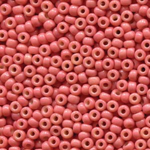 8/0 Miyuki Seed Beads - 25g Bag - Duracoat Opaque Dyed Rose - Colour 4464