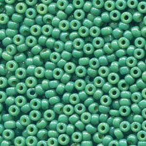 11/0 Miyuki Seed Beads - 25g Bag - Duracoat Opaque Dyed Deep Green - Colour 4477