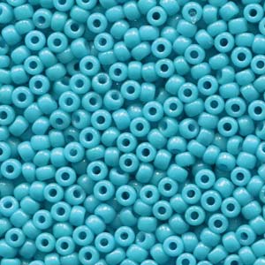 8/0 Miyuki Seed Beads - 25g Bag – Duracoat Opaque Dyed Ocean - Colour 4480