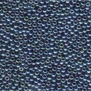 11/0 Miyuki Seed Beads - 25g Bag – Gunmetal Iris - Colour 456
