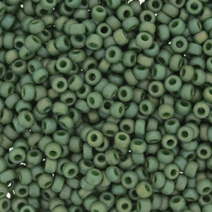 8/0 Miyuki Seed Beads - 25g Bag – Frosted Opaque Glazed Rainbow Shamrock - Colour 4700