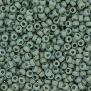 11/0 Miyuki Seed Beads - 25g Bag – Frosted Opaque Glazed Rainbow Celadon - Colour 4701