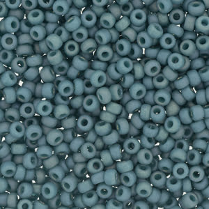 11/0 Miyuki Seed Beads - 25g Bag – Frosted Opaque Glazed Rainbow Peacock - Colour 4702