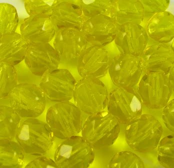 6mm Czech Fire Polish – 80010 – Amber x 100
