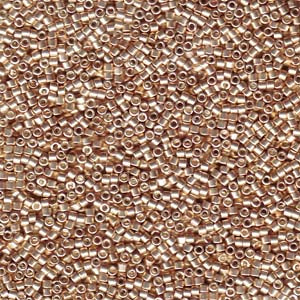 11/0 – Miyuki Delica - Galvanized Champagne – DB0433 - 50g Wholesale Bag