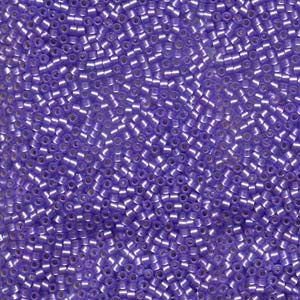 11/0 – Miyuki Delica - 5g Bag – Semi Matte Silver Lined Purple – DB0694