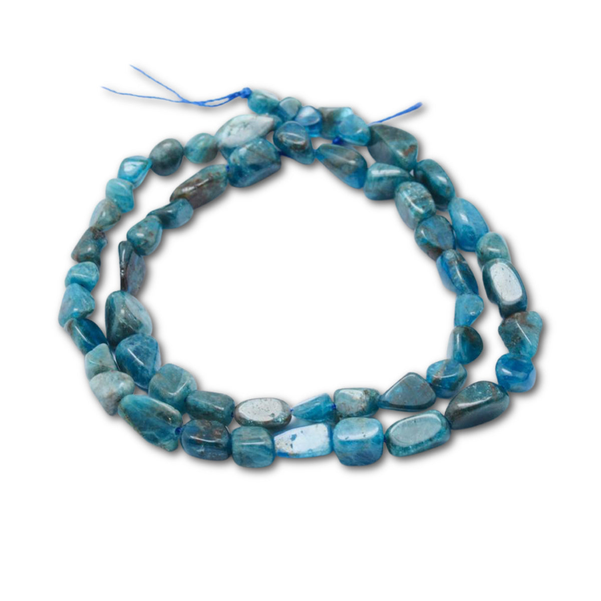 5-9mm Apatite Gemstone Nugget Strand - Approx 45 Beads