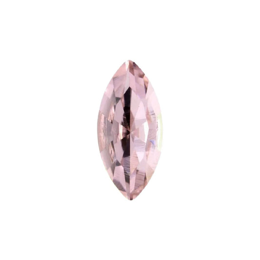 15x7mm Aurora Crystal Navette Stones - Pack of 6 - Light Rose