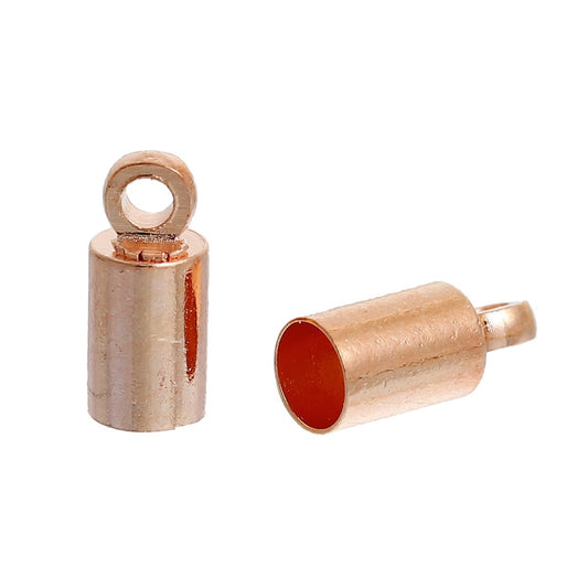 Rose Gold Plated Bell Closure 9X4mm – Priced per pair