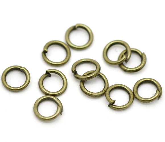 Antique Brass - 4mm Open Jump Rings – Bag of 30