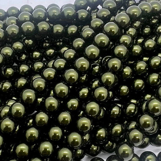 3mm Czech Glass Pearl - Bag of 100 – 70058 – Hunter Green
