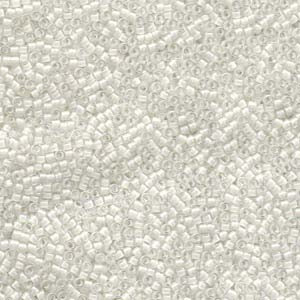 11/0 – Miyuki Delica - 5g Bag –  Lined White AB – DB0066