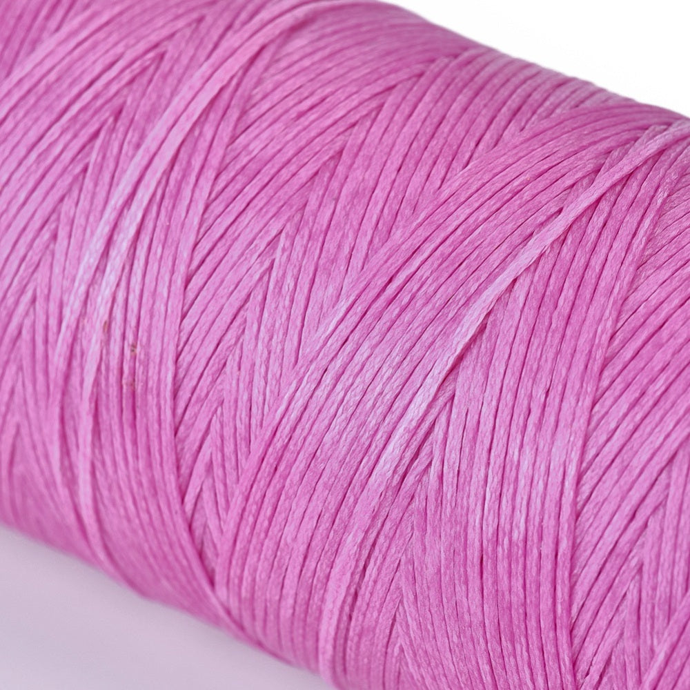 0.8mm Waxed Flat Polyester Cord - Spool of 20 Meters - Orchid