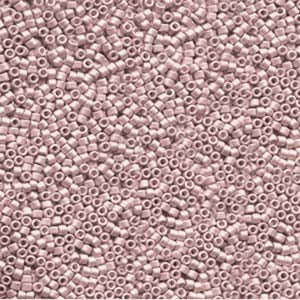 11/0 – Miyuki Delica - 5g Bag – Galvanised Matte Pink Blush – DB1166