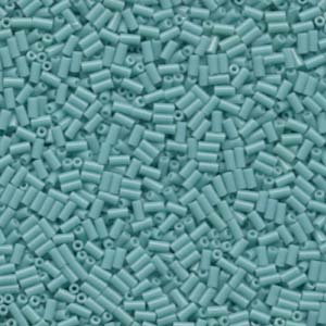 3mm Miyuki Bugle Beads (Size #1) – 7g Bag – Opaque Turquoise Green - 412