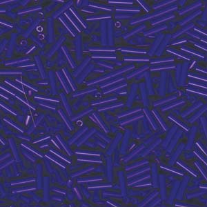 6mm Miyuki Bugle Beads 10g – Opaque Cobalt - 414