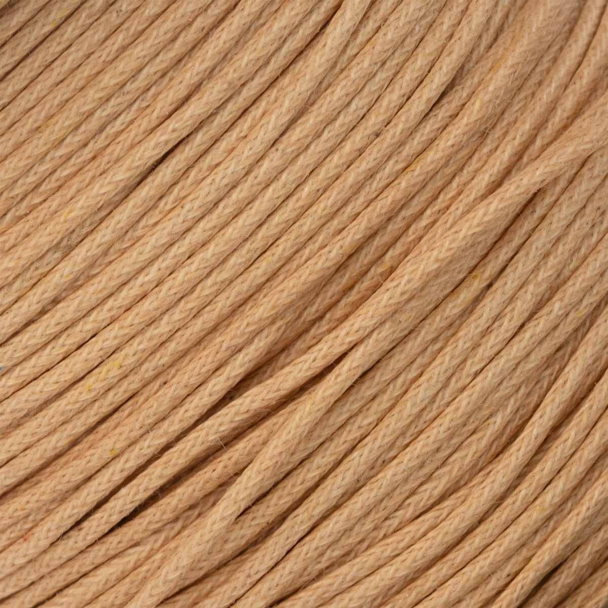 Natural 1mm Waxed Cotton Cord – 100 Meter Spool
