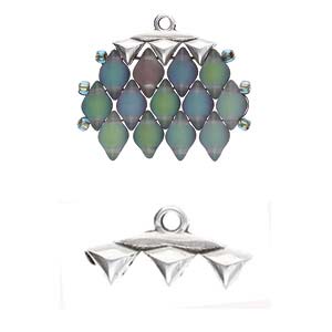 Vani 3 - GemDuo Ending - Silver Plated - Pack of 2