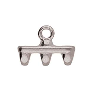 Rozos 3 – Superduo Bead Ending – Silver Plated – Pack of 2