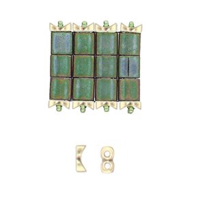 Tourkou - Tila Side Bead - Antique Brass Plated - Pack of 5