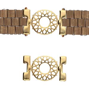 Detis - Tila Bead Connector - 24k Gold Plated