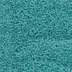 11/0 – Miyuki Delica - 5g Bag – Matte Opaque Turquoise – DB0759