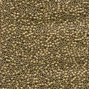 11/0 – Miyuki Delica - 5g Bag – Matte Metallic Olive Gold – DB0371