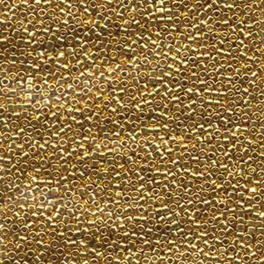 15/0 - Miyuki Delica 7g Tube - 24k Gold Plated - DBS0031