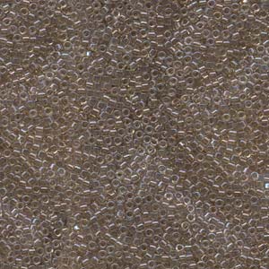 11/0 – Miyuki Delica - 5g Bag  – Taupe Lined Crystal AB – DB0064