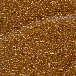 11/0 – Miyuki Delica - 5g Bag – Lined Topaz AB – DB0065