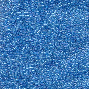 11/0 – Miyuki Delica - 5g Bag – Lined Light Blue AB – DB0076