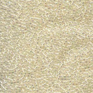 11/0 – Miyuki Delica - 5g Bag – Cream Crystal AB – DB0109