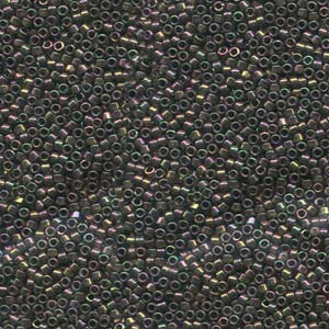 11/0 – Miyuki Delica - 5g Bag – Forest Green Rainbow Gold Luster – DB0127