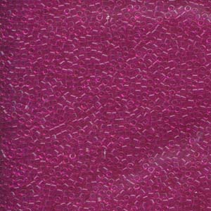 11/0 – Miyuki Delica - 5g Bag – Dyed Transparent Fuchsia – DB1310