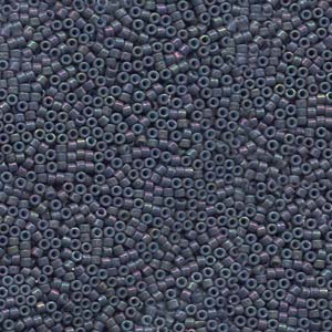 11/0 – Miyuki Delica - 5g Bag – Opaque Dark Grey AB – DB0132