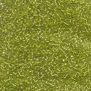 11/0 – Miyuki Delica - 5g Bag – Silver Lined Chartreuse – DB0147