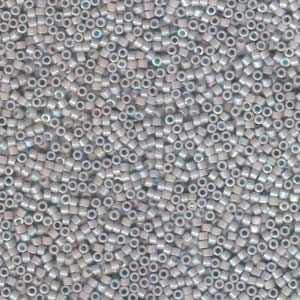 11/0 – Miyuki Delica - 5g Bag  – Opaque Light Smoke AB – DB1508 (Discontinued by Miyuki)