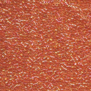 11/0 – Miyuki Delica - 5g Bag – Transparent Tangerine AB – DB0151
