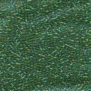 11/0 – Miyuki Delica - 5g Bag – Transparent Green AB – DB0152