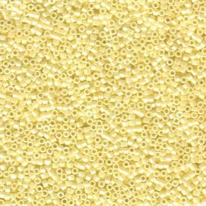 11/0 – Miyuki Delica -5g Bag – Opaque Pale Yellow Ceylon – DB1531