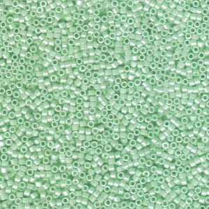 11/0 – Miyuki Delica - 5g Bag – Matte Opaque Light Mint Ceylon – DB1536