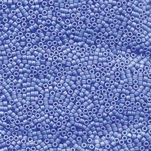 15/0 - Miyuki Delica - 5g Bag - Matte Opaque Cyan Blue - DBS1597