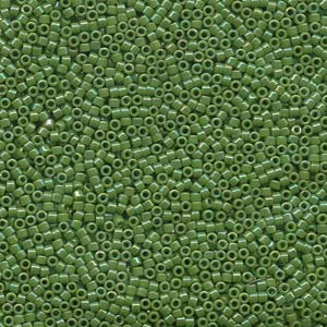 11/0 – Miyuki Delica - 50g Bag– Opaque Green AB – DB0163 Wholesale