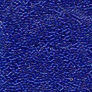 10/0 - Miyuki Delica - 5g Bag - Opaque Cobalt Blue AB - DBM0165