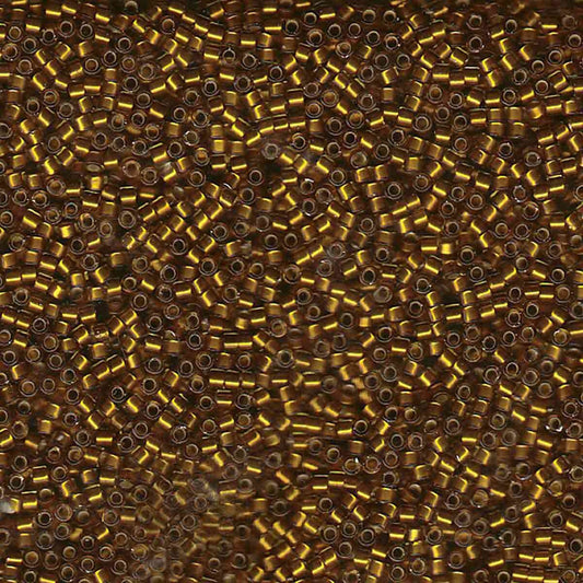 11/0 – Miyuki Delica - 5g Bag - Silver Lined Glazed Dark Saffron – DB1681