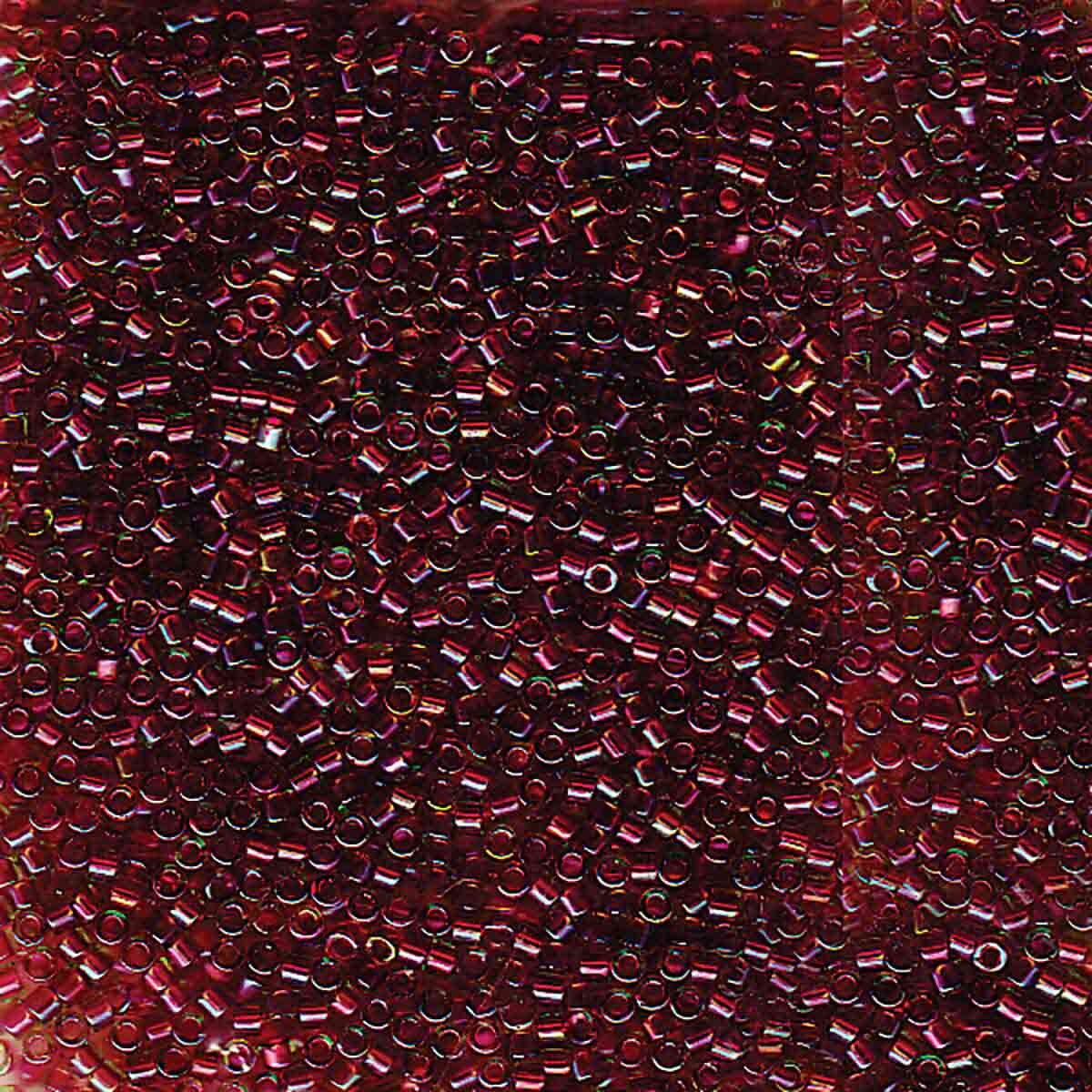 11/0 – Miyuki Delica - 5g Bag - Cranberry Lined Chartreuse AB – DB1748
