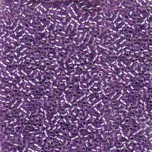 11/0 – Miyuki Delica - 5g Bag – Sparkle Purple Lined Crystal AB – DB1754